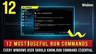 Top 12 Most Useful Run Commands | Every Windows User Should Know in Windows | Run Command Essential