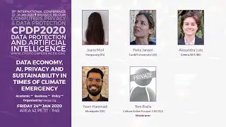 CPDP 2020: Data Economy, AI, Privacy and Sustainability in times of Climate Emergency.