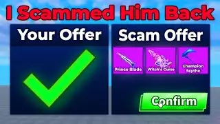 He Tried To SCAM Me, So I SCAMMED Him Back in Blade Ball Trading