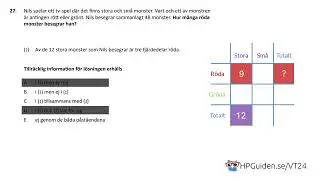 NOG uppgift 27 från högskoleprovet våren 2024 provpass 2 kvantitativ del