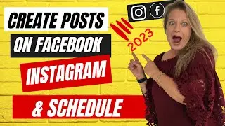 Create a Post on Facebook & Instagram in Meta Business Suite & Schedule in 2023