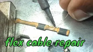 flex cable reapir | how to repair broken flex cable mobile strip repair  jumper flex cable soldering