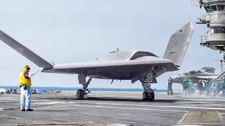 US Testing its Massive Next Generation Drones on Aircraft Carrier