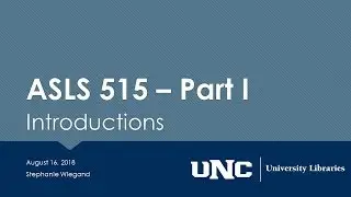 ASLS 515 - Part I: Introductions (to many things)