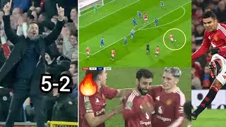 Scenes🔥, Manchester United destroy Leicester City at Old Trafford  ...