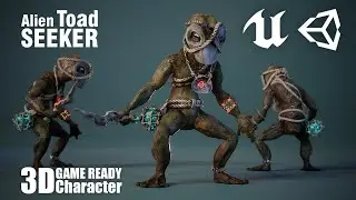 PREVIEW - GAME READY 3D Character - Alien Toad SEEKER