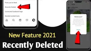 Instagram Recently Deleted Feature Kaise Enable Kare | Instagram New Feature 2021 | Instagram 2021