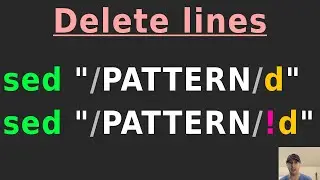 Delete Lines That Match a Pattern or the Opposite Pattern Using sed