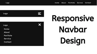 Responsive Navbar Design Using HTML, CSS & Javascript