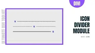 Icon Divider Module for Divi | Divi Sumo