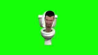 Skibidi Toilet green screen video effects overlay