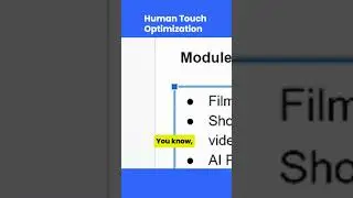 Human Touch Optimization