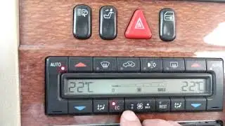 Как включить кондиционер на машине с климат-контролем. Mercedes W210