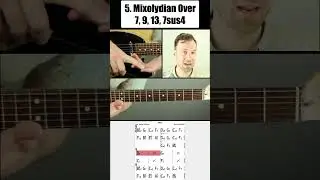 Play Mixolydian Over Dom7, Dom9, Dom13, and Don7sus4 Chords