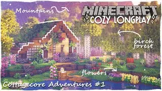 Minecraft Cottagecore: Relaxing Longplay - Birch Forest Adventures (No Commentary)