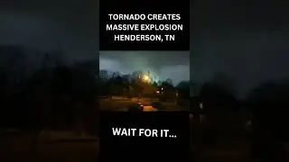 MASSIVE Tornado Creates Explosion 😱😱#shorts #tornado #crazy #storms