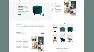 Furniture Shop website 2024 | HTML CSS & JavaScript (Link To Download + images)