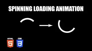 Spinning Growing Loading Animation | HTML & CSS Tutorial