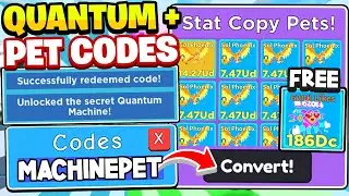 ALL SECRET QUANTUM MACHINE UNLOCK CODES *SOLUTIONS* + FREE PET IN ROBLOX CLICKER SIMULATOR