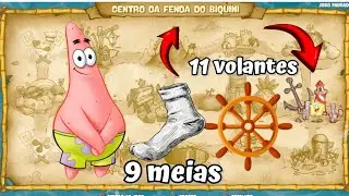 Centro da Fenda do Biquini - Todas meias e Volantes de navio / bob esponja battle for bikini bottom