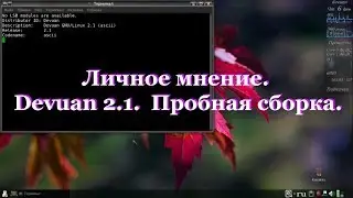 Личное мнение. Devuan 2.1. Пробная сборка.