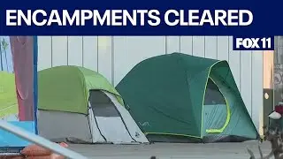 Long Beach clears out homeless camps, residents happy with progress