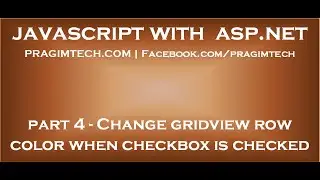 Change gridview row color when checkbox is checked