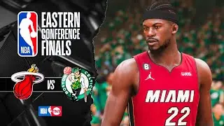 NBA 2K23 TNT - Real Commentary ECF PLAYOFFS GAME 2 | HEAT vs CELTICS - Simulation