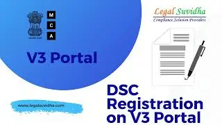 DSC Registration on MCA V3 Portal | New MCA Portal DSC Registration