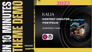 Kalia Content Creator + Streamers Portfolio WordPress Theme Demo Import within 10 minutes- July 2023