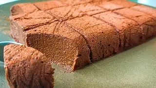 Senza zucchero e farina! Torta al cioccolato senza cottura in 5 minuti di preparazione!