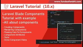 Laravel Blade Components Tutorial with example - All about components in laravel 10