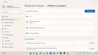 Set default Printers & Scanners in Windows 11