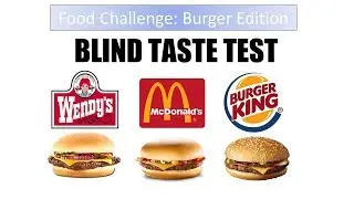 BLIND TASTE BURGER CHALLENGE!!!