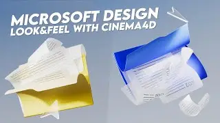 Microsoft Design Look/Aesthetics with Cinema 4D + Free Download