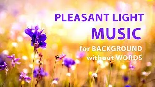 Pleasant music. A cheerful melody without words. Light background music