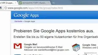 Vorhandene Domain für Google Apps einrichten