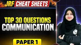 UGC NET Paper 1 : Top 30 Questions from Communication for UGC NET Exam | UGC NET 2024 | PW