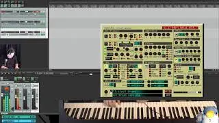 Checking out free VST: Synth1 (presets)