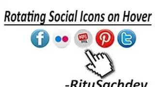 Rotating Social Icons on Hover-Using Css3 Animation Property