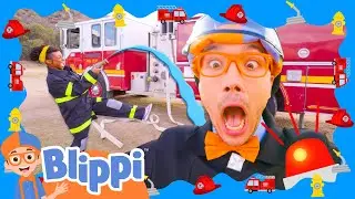 Blippi's Fire Truck Song: Sing Along with Blippi to Learn About Fire Trucks! - Blippi Music Video