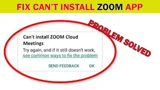 How to Fix Playstore Cant Install Zoom App Problem | Play Store Download Pending Solutions