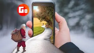 Photoshop NEW YEAR! How to make a new year collage in photoshop