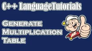 How to create a Simple Multiplication Table using C++ language