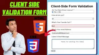 Validation Form Using Html And Css Javascript Tutorial 🚀