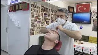 ASMR Turkish Barber By Münür Önkan Head,Face,Body,Back,Neck and Arm Massage