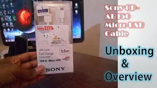 Sony CP-AB150 Micro USB Cable | Unboxing || Overview