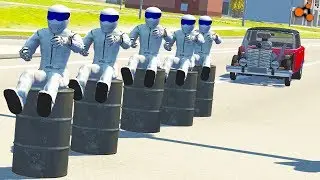 Beamng drive - Stig Ragdoll Crashes Testing #2