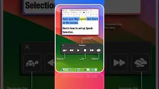 How To Set Up Speak Selection #shorts