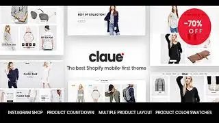 Claue - Mobile-First Shopify theme | Themeforest Website Templates and Themes